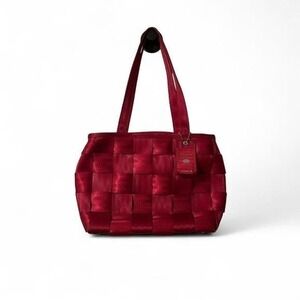 Original Seatbelt Purse Harveys Red Shoulder Bag Y2K Style Punk Biker